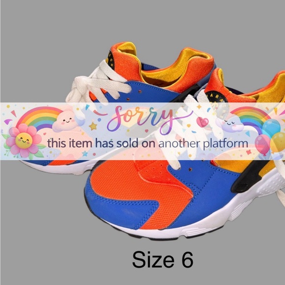 Nike Other - Nike Huarache Run Grade School Hyper